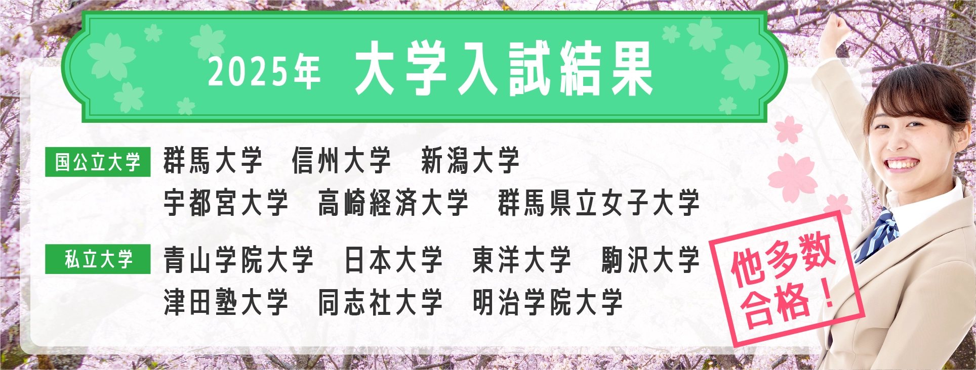 令和6年合格実績